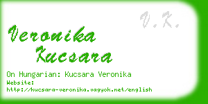 veronika kucsara business card